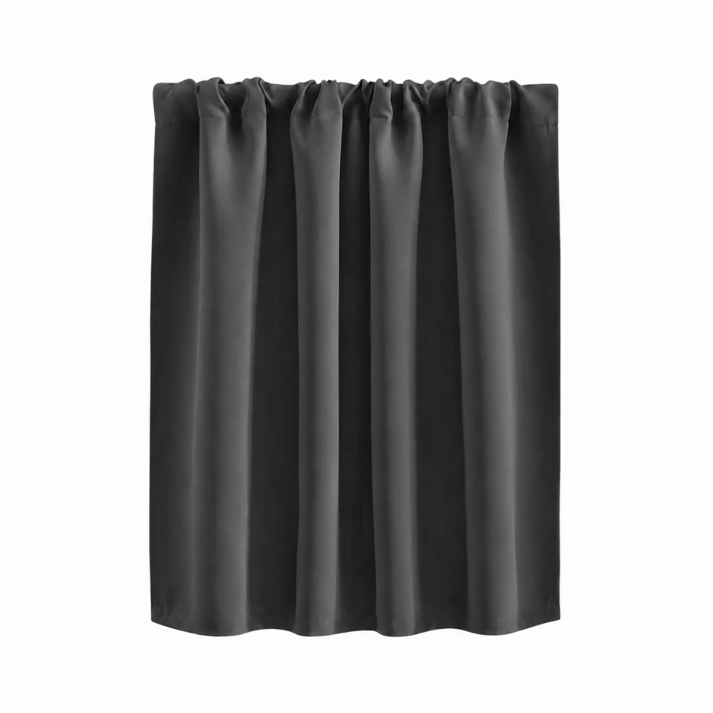 1PC 76×60CM Short Blackout Curtains Solid Color Washable Kitchen Curtain Breathable Thickened Partition Curtain Multipurpose