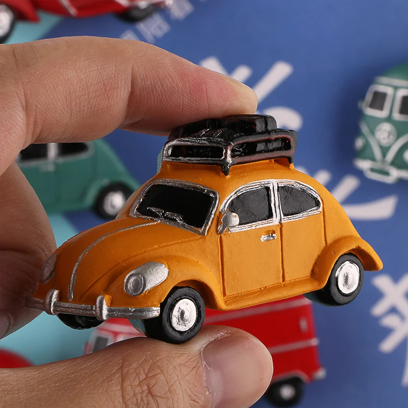 Car model 3D fridge magnets refrigerator paste vintage little car sports car magnetic paste home decoration Collection Gifts