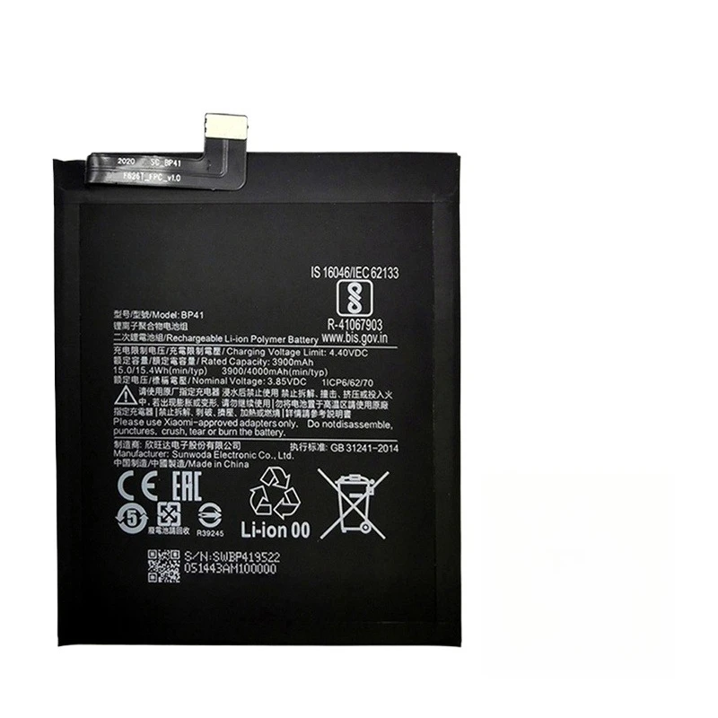 For Xiaomi Redmi K20 Pro Mi 9T Pro Mi9T Redmi K20Pro 4000mAh BP41 BP40 Replacement Battery 2pcs