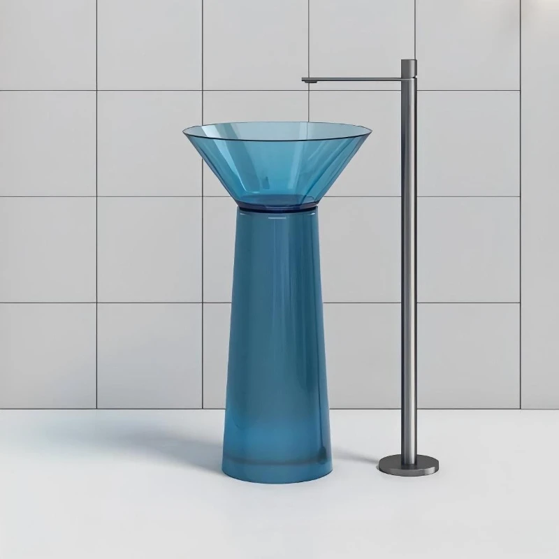 

Modern simple hotel crystal column basin washbasin household washbasin