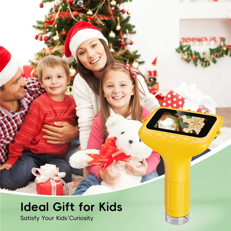 AAAEL-Digital 2 Inch Handheld Microscope For Children Portable Mini 1080P Children' S Microscope