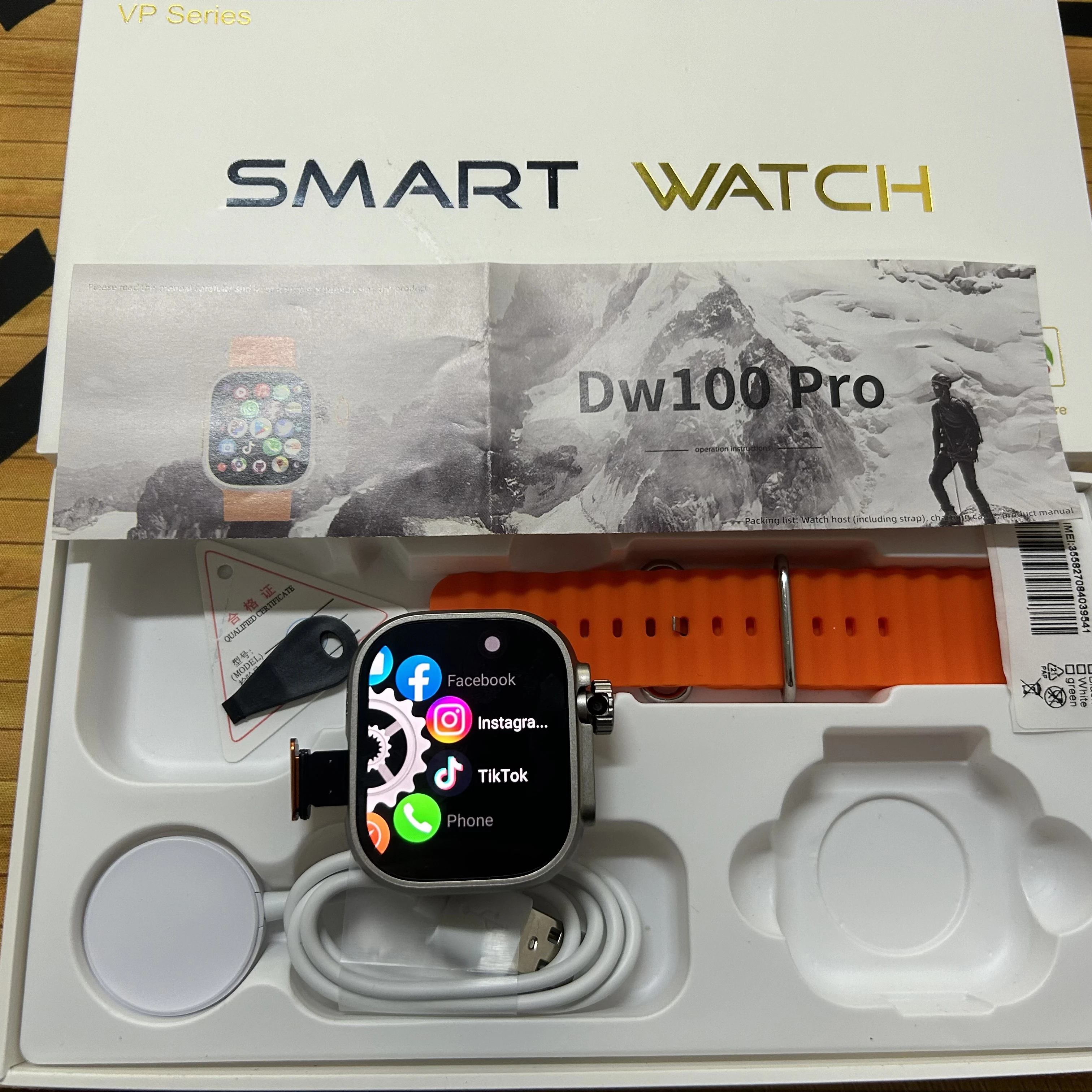 

DW100 PRO SmartWatch 4G/5G Android OS GPS 2.2inch AMOLED Smart Watch Download Apps Play Store TOUCH ID SIM Card WIFI Men Women