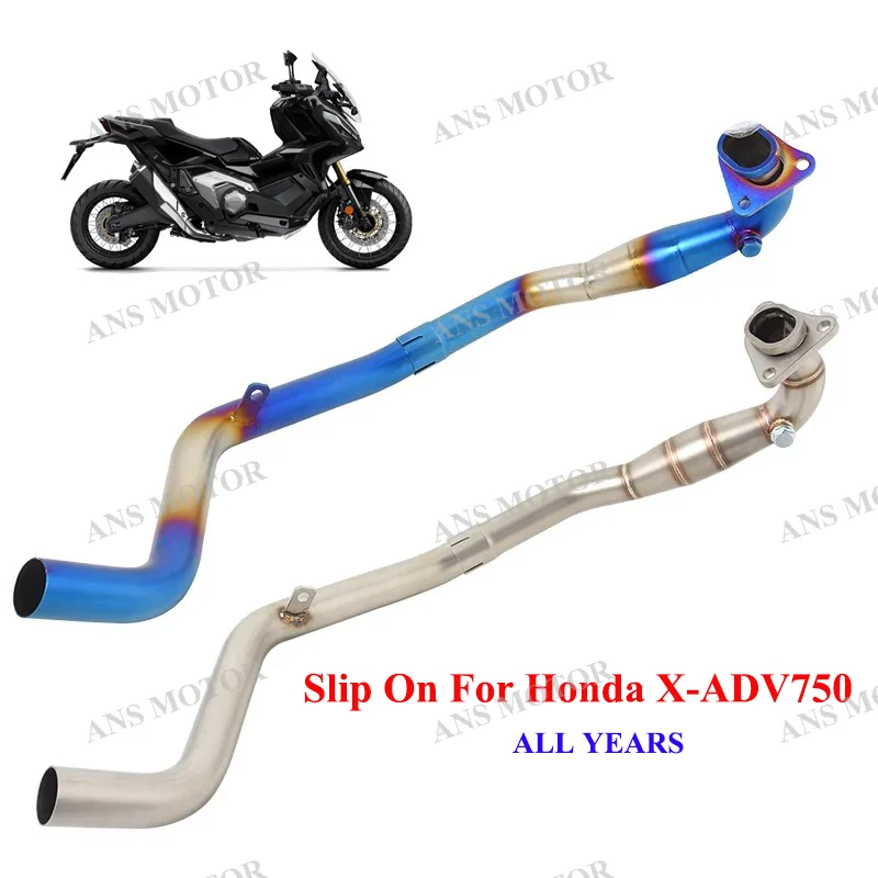 

For Honda X-ADV 750 X ADV750 ADV 2017 2018 - 2025 Escape Systems Slip On Motorcycle Exhaust Muffler Front Middle Link Pipe