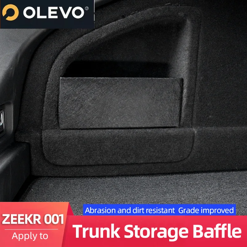 New Suitable For ZEEKR 001 Trunk Baffle Divider Storage Box Shelf Oad Interior Modification