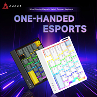 AJAZZ AK029 Wired Mechanical Keyboard Mini Linear One-handed Gaming Keyboard HE Magnetic Switch 29 Keys RGB 8000Hz Portable