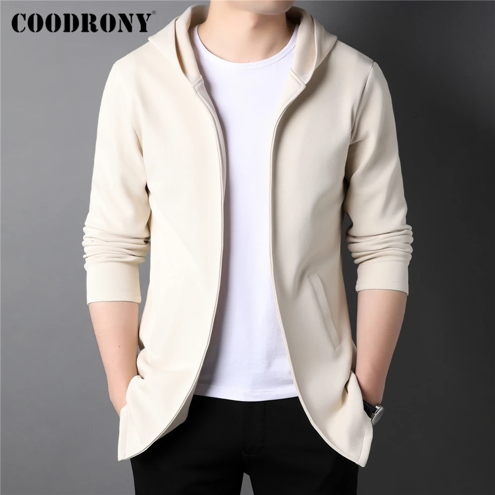 

COODRONY Brand Cotton Hoodies Men Clothing Autumn Winter Warm Long Zip Hoodie Streetwear Hooded Sweatshirts Pocket Jacket Z7016