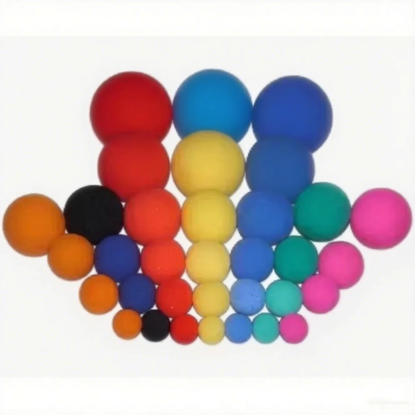Super Sponge Ball (2.5 Cm) 7 Color For Choose Red/Blue/Yellow 50 Pcs/Lot Stage Magic Tricks Comedy Close Up Magic Props