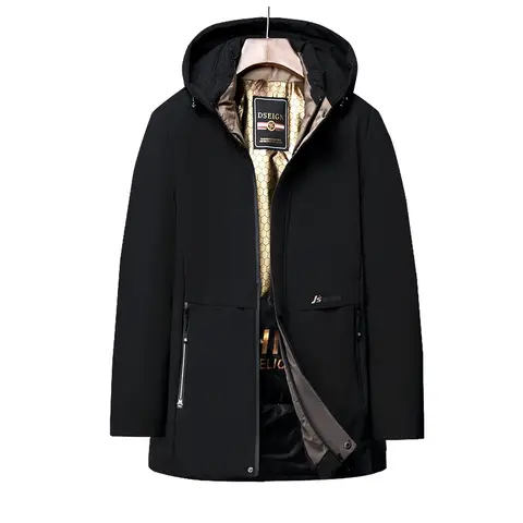 남성용 겨울 코트, 그라핀 플러스 벨벳, 두꺼운 아빠, 중년 및 노인, 따뜻한 모조 실크, 면 패딩 재킷 Best5