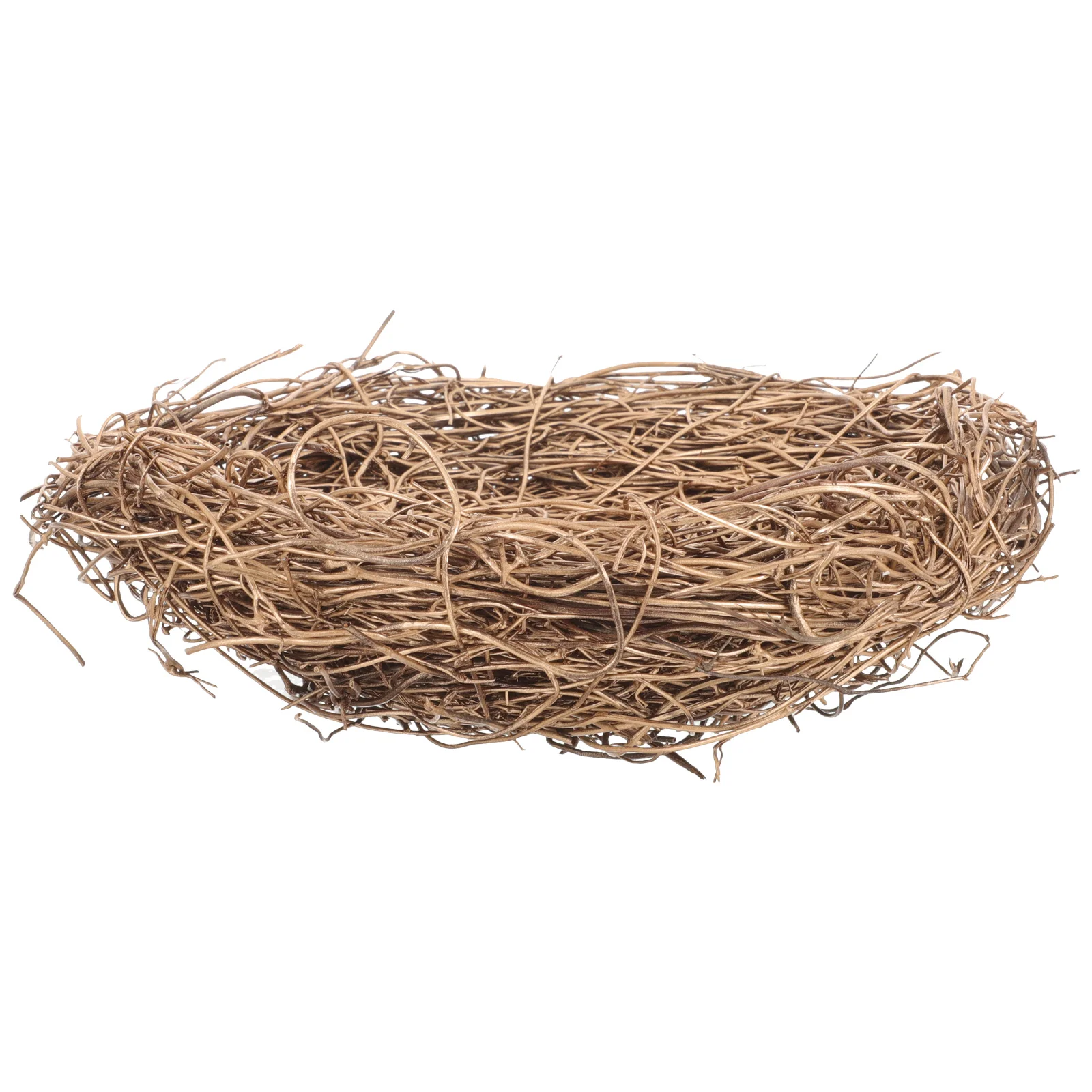 

1pcs Rattan Nest Photo Prop Artificial Decor Spring Nests Garden Bird House Birds Nest Rattan DIY Home Decor Ornament