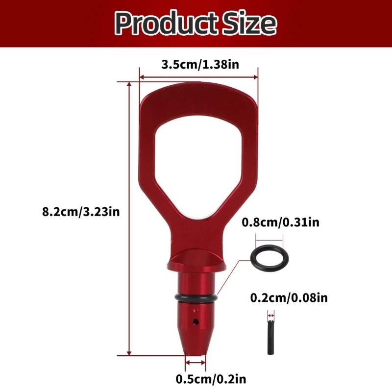 Universal Auto Ölmessstab Pull Automotive Änderung Motor Öl Pullhandle Aluminium 5mm Durchmesser Dropshipping