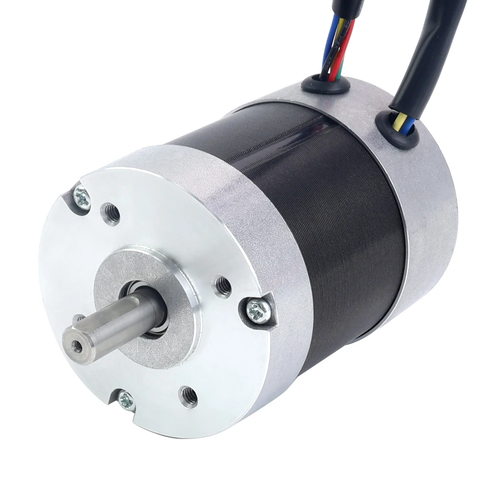 STEPPERONLINE 101W Brushless BLDC Motor 3000RPM Nema 23 Three Phase DC 24V Brushless Motor Kit with RS485 Analog Drive for CNC