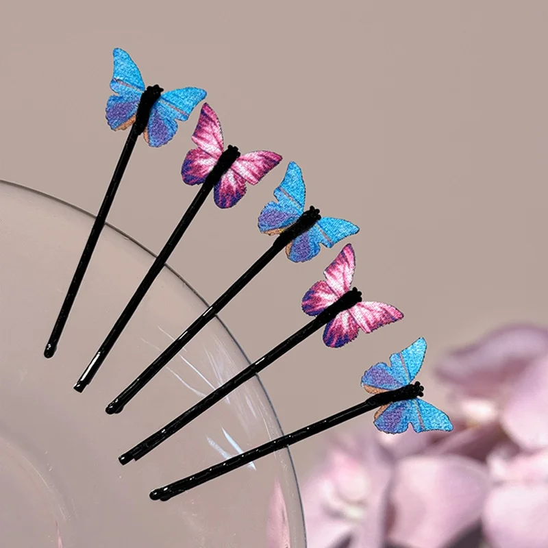 4–12 Stück Schmetterlings-Haarspangen, blaue Schmetterlings-Haarspangen, Braut- und Hochzeitsdekoration, Haarspangen, Braut-Haarschmuck für Frauen – Detail 13