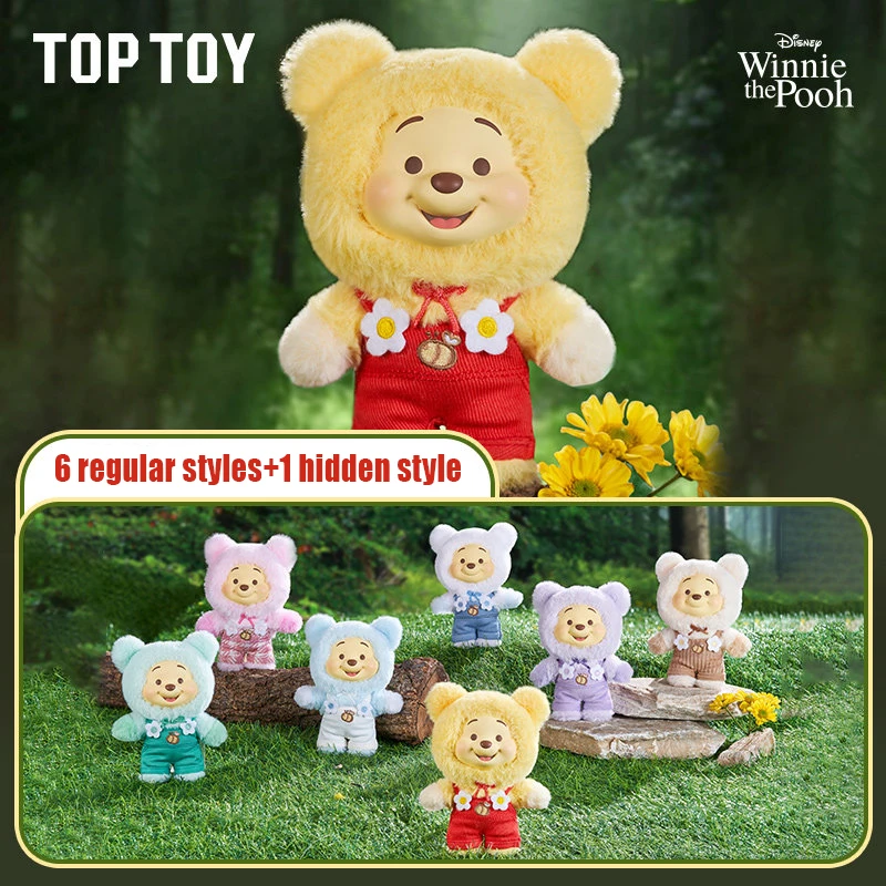 

TOPTOY Disney Winnie The Pooh Candy Series Blind Box Doll Mystery Box Original Toys Guess Bag Ornament Figurines Cute Girls Gift