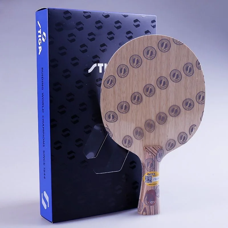 شفرة تنس الطاولة الأصلية من STIGA ذات الطاقة النقية 7 طبقات من الخشب OFF Ping Pong Blade Cybershape 2 Limba 5 Ayous صنع في السويد