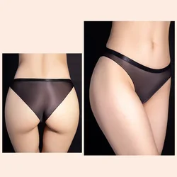 Women Sexy Underwear See-through Erotic Lingerie Sheer High Elastic Panties Ultrathin Transparent Breathable Briefs Underpants