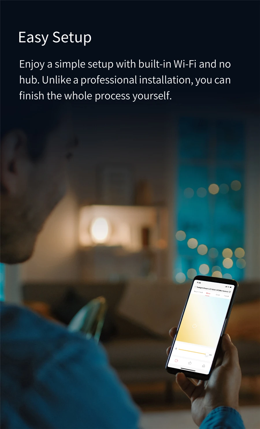 Yeelight Smart LED-Birne W3 E26 Farbe/Weiß Umgebungslicht Wifi Sprachsteuerung 1700K ~ 6500K für Mi Home Alexa Google SmartThings – Detail 11