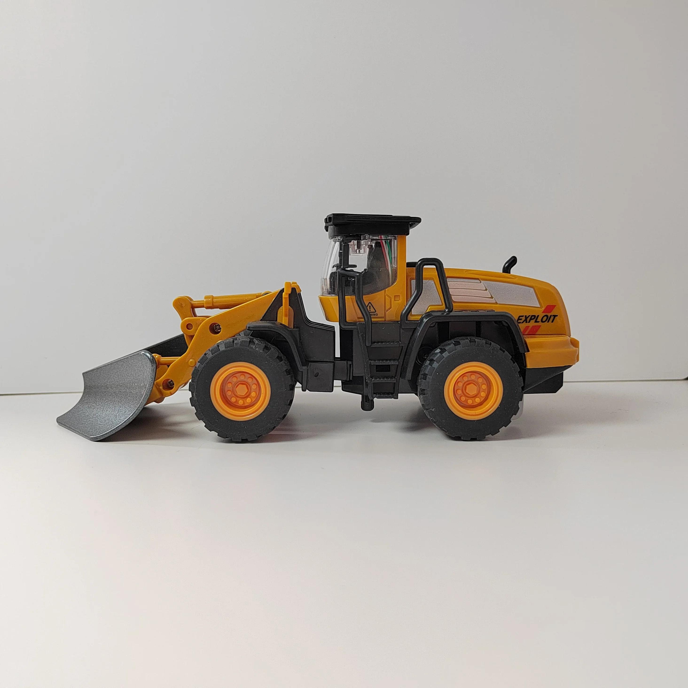 Mini Alloy Engineering Bulldozer Diecast Truck Zabawki Pojazd Model budowlany Zabawka Ciężarówka Symulacja Kolekcja Prezenty Chłopcy