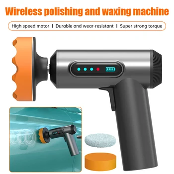 1 set car polishing machine wireless digital waxing machine power tool car body cleanig waxing repair