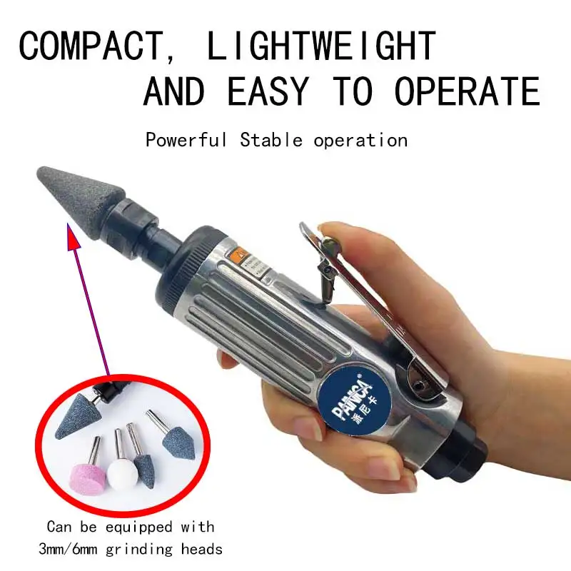 Pneumatic Engraving Grinder, Tire Repair Sander Pneumatic Small Polisher Automobile Repair Tire Polisher Plastic Case Tool Set