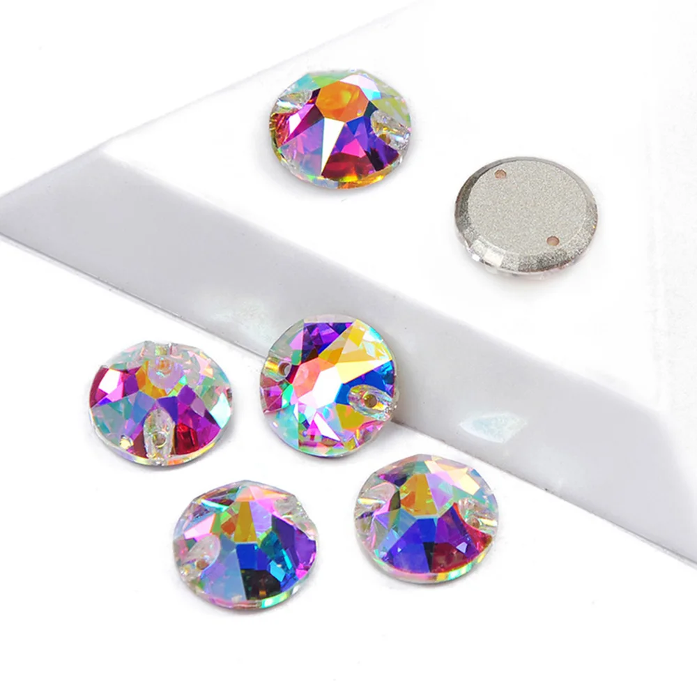 PUBRILEX Großhandel K9 Strass-Kanten mit Facetten XIRIUS Flache Aufnähsteine für Kleidung, Taschen, Glas, Nähsteine – Detail 5