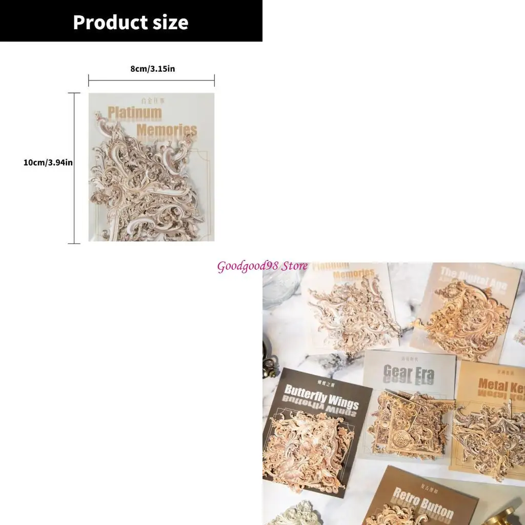 20heets Scrapbooking Sticker Sticked Sticked Corner for Journal Album