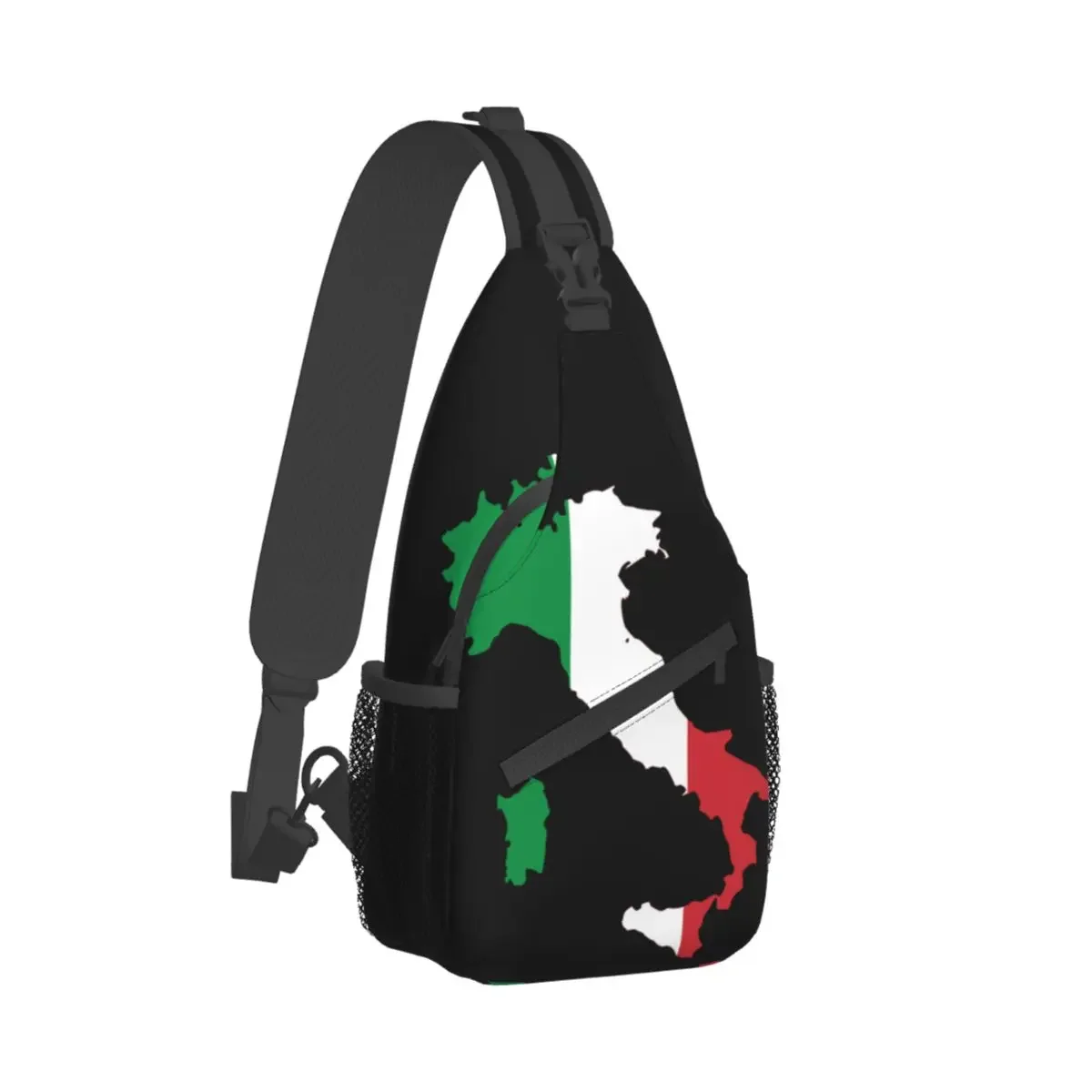 

Italy Flag Small Sling Bags Chest Crossbody Shoulder Backpack Outdoor Hiking Daypacks Casual Bookbag