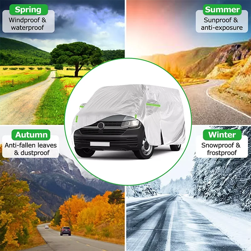 

Для VW Transporter T3 T4 T5 T6 Автомобильный чехол УФ-защитный автомобильный чехол Внешние снежные чехлы Автомобильный чехол Водонепроницаемый пылезащитный
