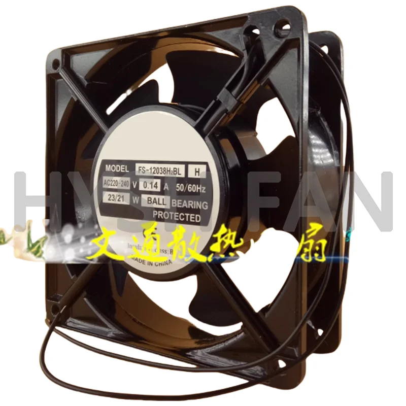 พัดลมพัดลมทำความเย็นใหม่ FS-12038H2BL H 12cm 220/240V 0.14A 23/21W