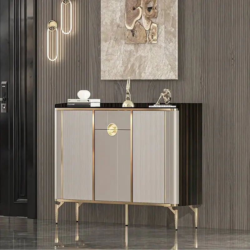 

Nordic Luxury Shoe Cabinet Organizer Mobile Display Hidden Bedroom Shoe Shelf Slippers Entrance Hall Zapatero Home Furniture