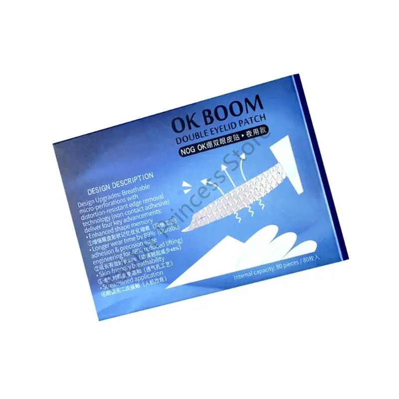 BX0F Onzichtbare nachtelijke ooglidcontourstrips met veilige pasvorm voor alle slaapposities en huidtypes