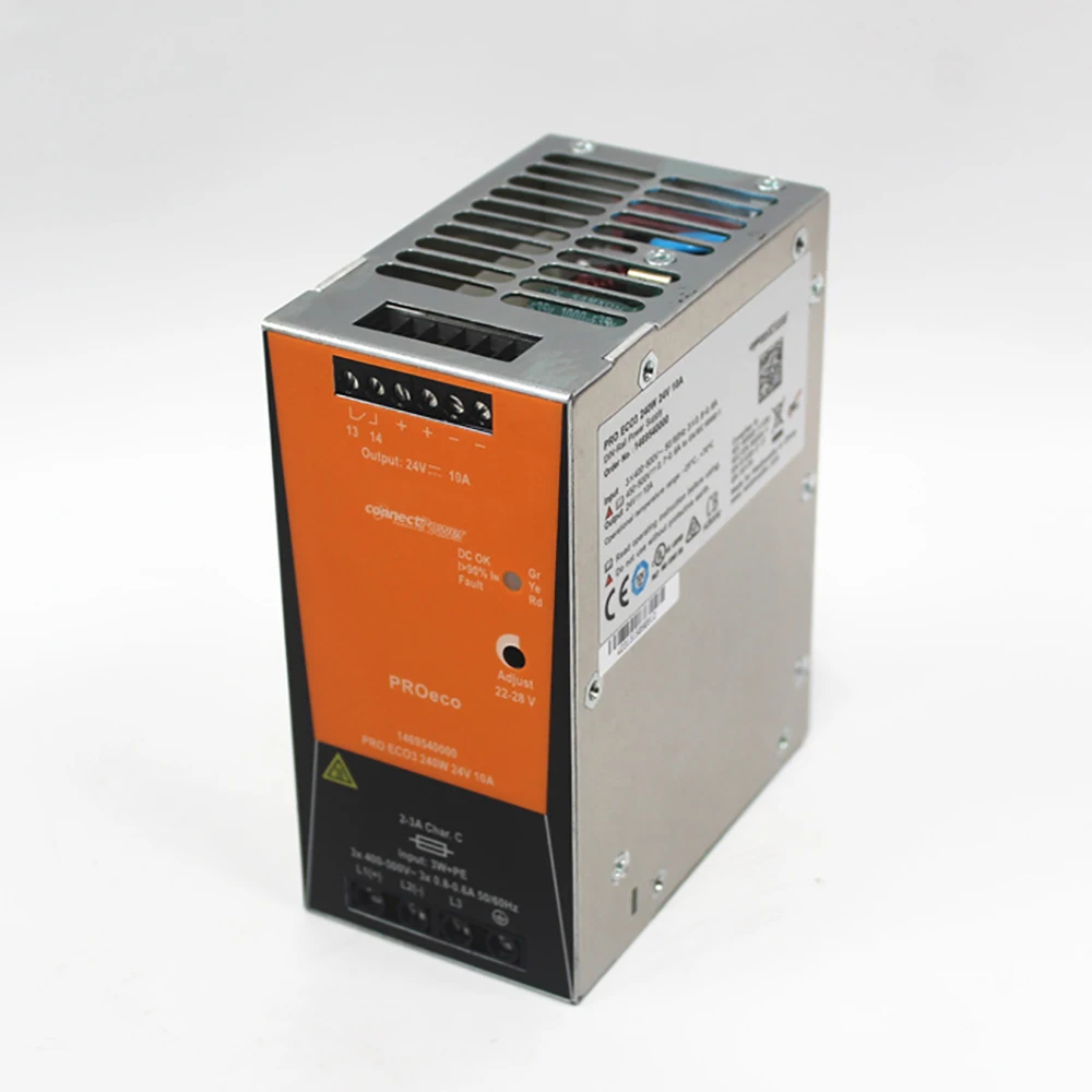 For Weidmuller DIN-Rail Power Supply 1469540000 PRO ECO3 240W 24V 10A Three-Phase Power