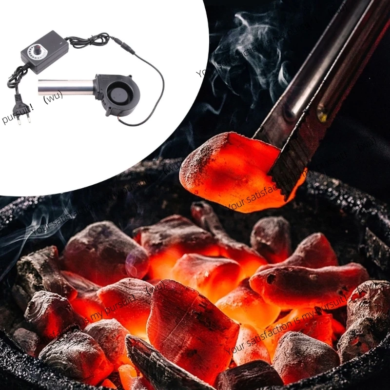 Soplador pequeño 7cm 7530 12V con controlador potencia Variable para barbacoa libre DIY