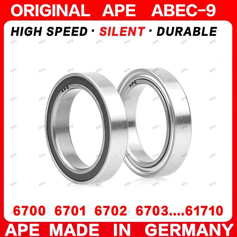 2-10pcs ABEC-9 Bearing 6702 6701 6700 6704 6703 6705 6706 6707 6708 6709 6710 ZZ 2RS  Thin Wall Ball Bearings Precision