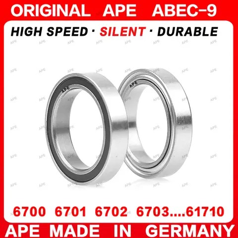 2-10pcs ABEC-9 Bearing 6702 6701 6700 6704 6703 6705 6706 6707 6708 6709 6710 ZZ 2RS  Thin Wall Ball Bearings Precision