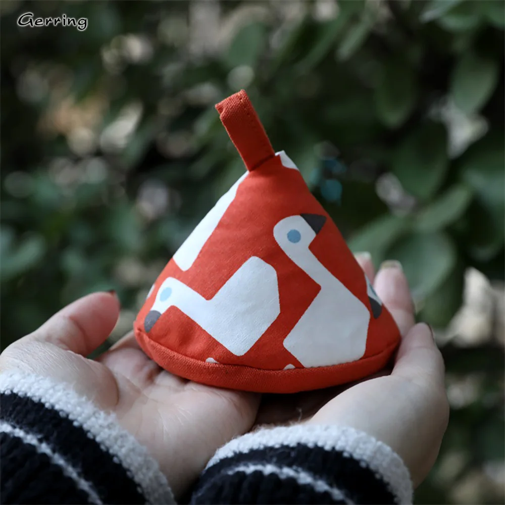 Gerring Lovely Japanese Hot Pot Cap Cotton Triangle Enamel Iron Pot Handle Heat Resistant Cover Kitchen Accessories