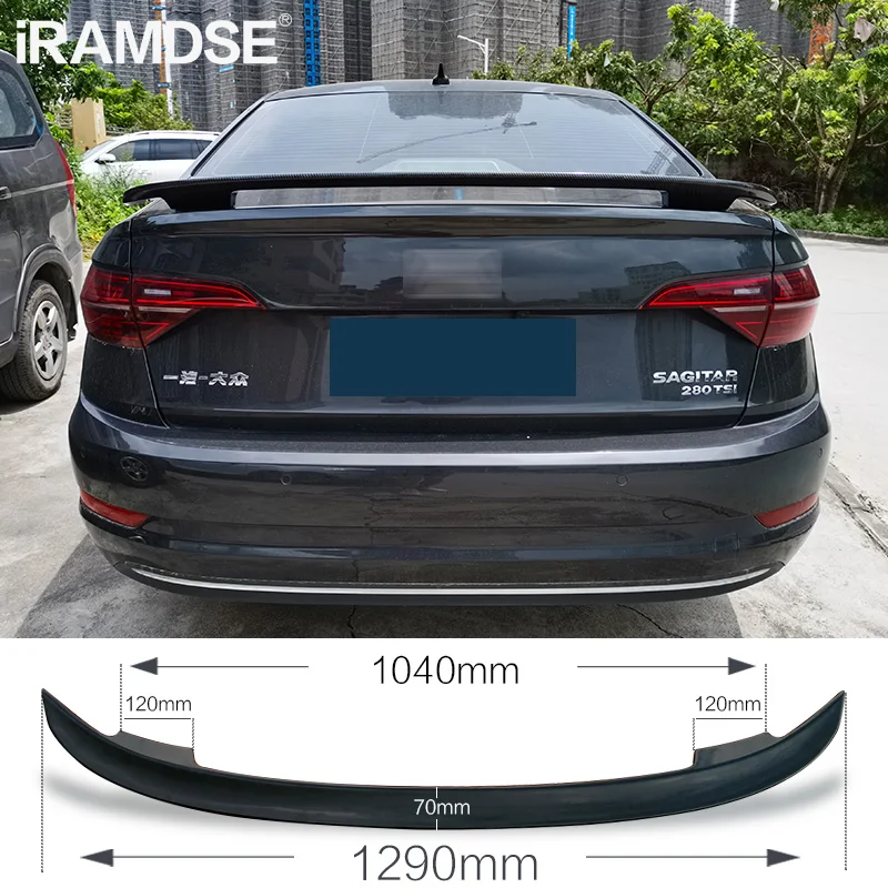 Carbon Surface Spoiler for Volkswagen Jetta MK7 2019 20 21 Trunk Spoiler Type MT Car Rear Ducktail Wing Refit Accessories