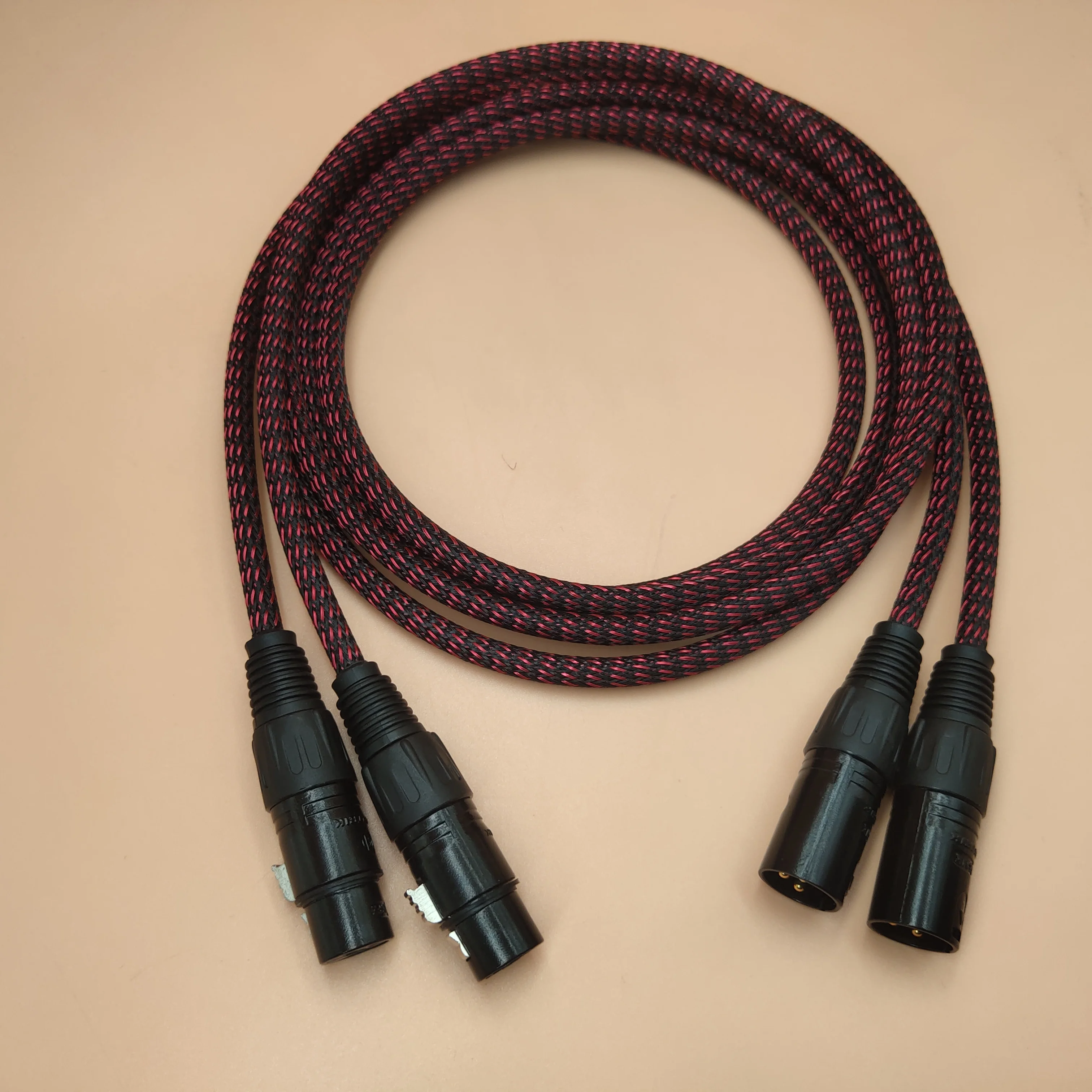 Oryginalny kabel audio NEUTRIK XLR Stereo o wysokiej czystości 6N OFC pozłacana linia balansowa do wzmacniacza CD mikser do mikrofonu