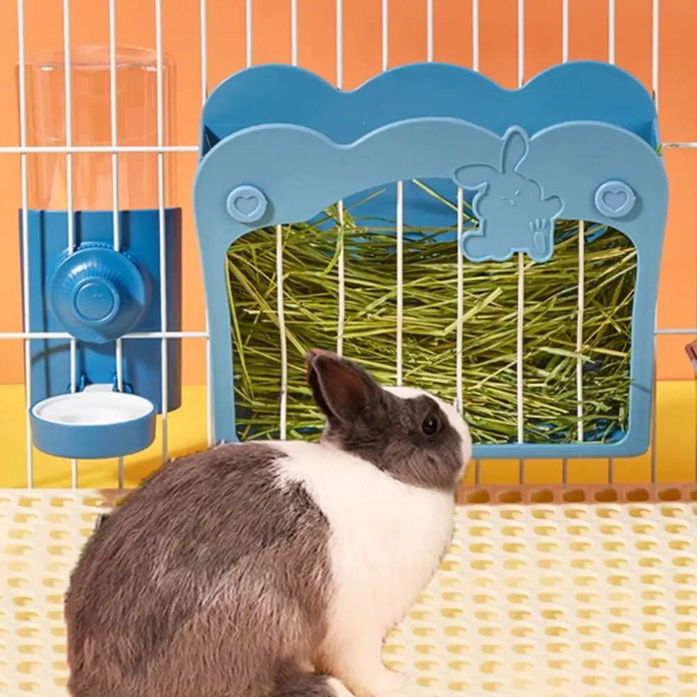 

Hanging Rabbit Hay Feeder Large Capacity Fixed Rabbit Grass Rack Feeder Anti-tipping Less Waste Bunny Grass Holder Bunny