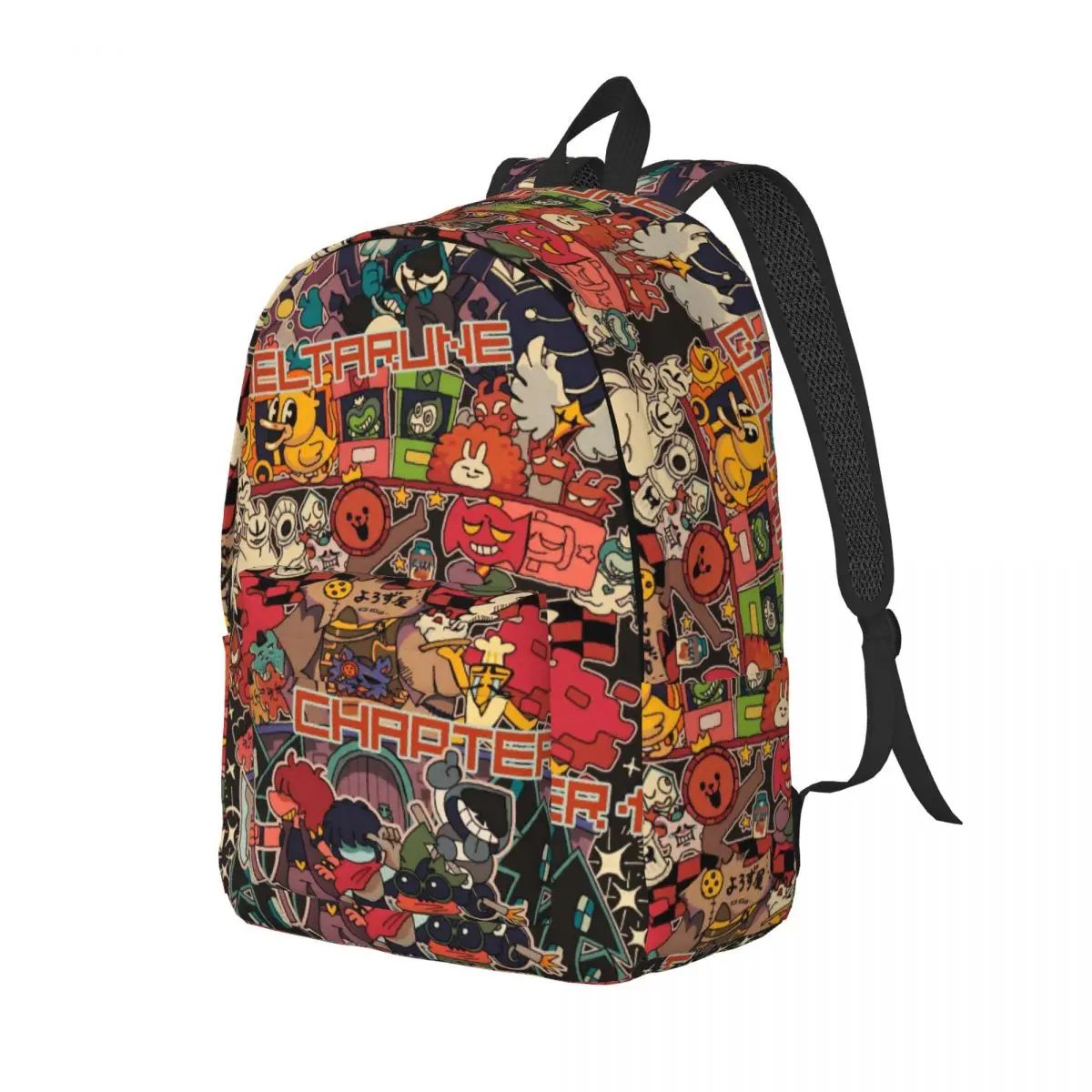 Deltarune Kris Susie Ralsei Team Teenage Backpack Sports School Hiking Travel Game Cartoon Daypack Men Women College Canvas Bags