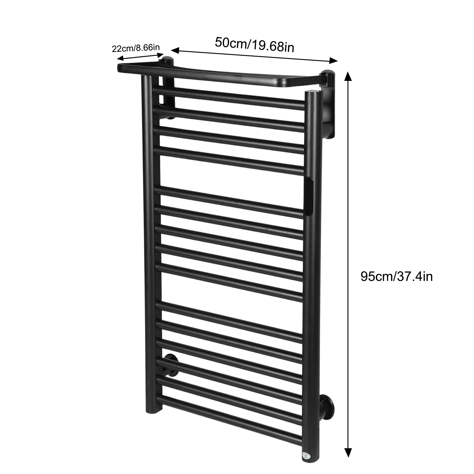 Электрическая вешалка для полотенец с подогревом для ванной комнаты и цифровым дисплеем, сенсорный термостатический сухой полотенцесушитель, 200 Вт, водонепроницаемый нагреватель из нержавеющей стали и
