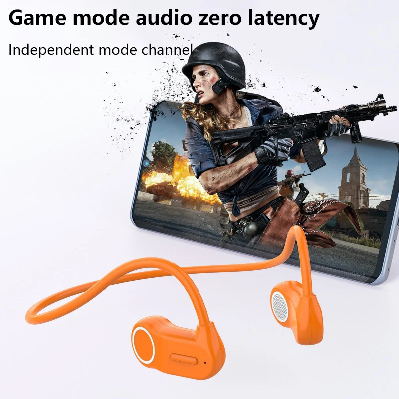 2026 New Bluetooth Earphone Neck Mounted Wireless Headset Sports Wireless HiFi Stereo Music Headset Smooth Sound Conduction view 3