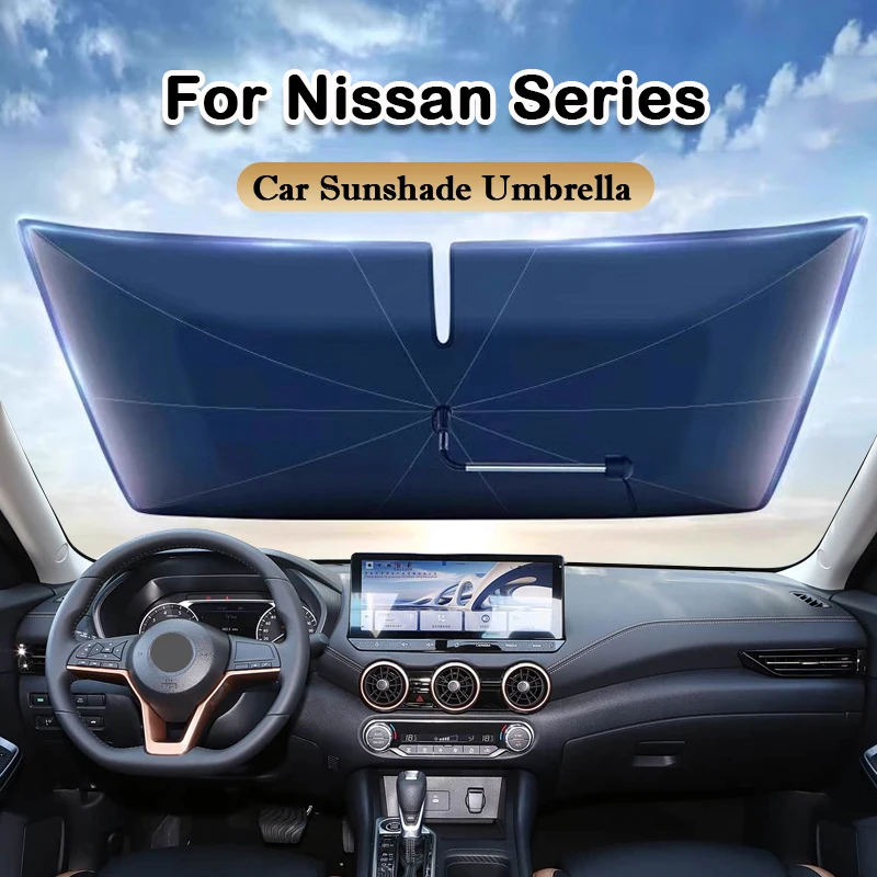 

Car Windshield Sunshades Front Shading Umbrella For Nissan Sylphy Altima X-Trail Qashqai LANNIA Livina Sunny Kicks Murano ARIYA