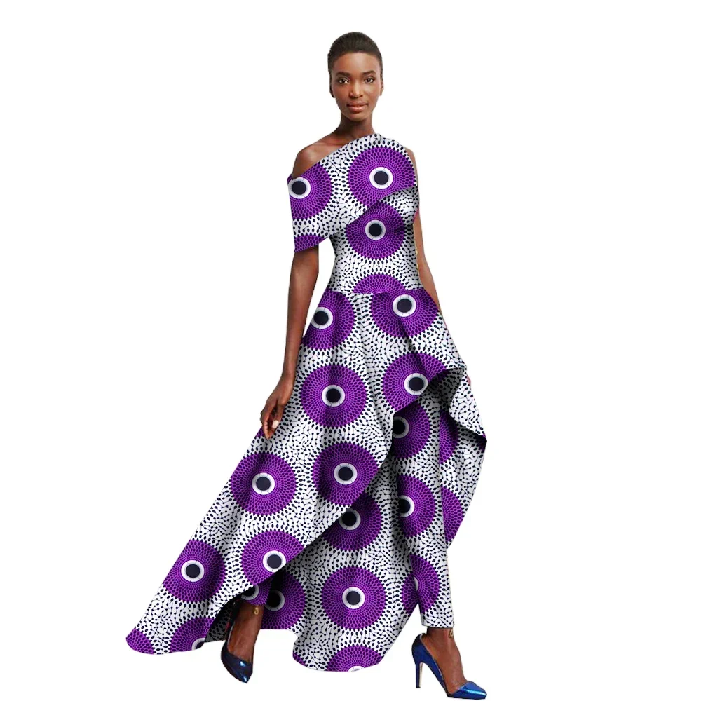 Ankara Traditional African Clothing for Women church dresses for women and Long Pants Set Originality Women Pants Suit WY1364