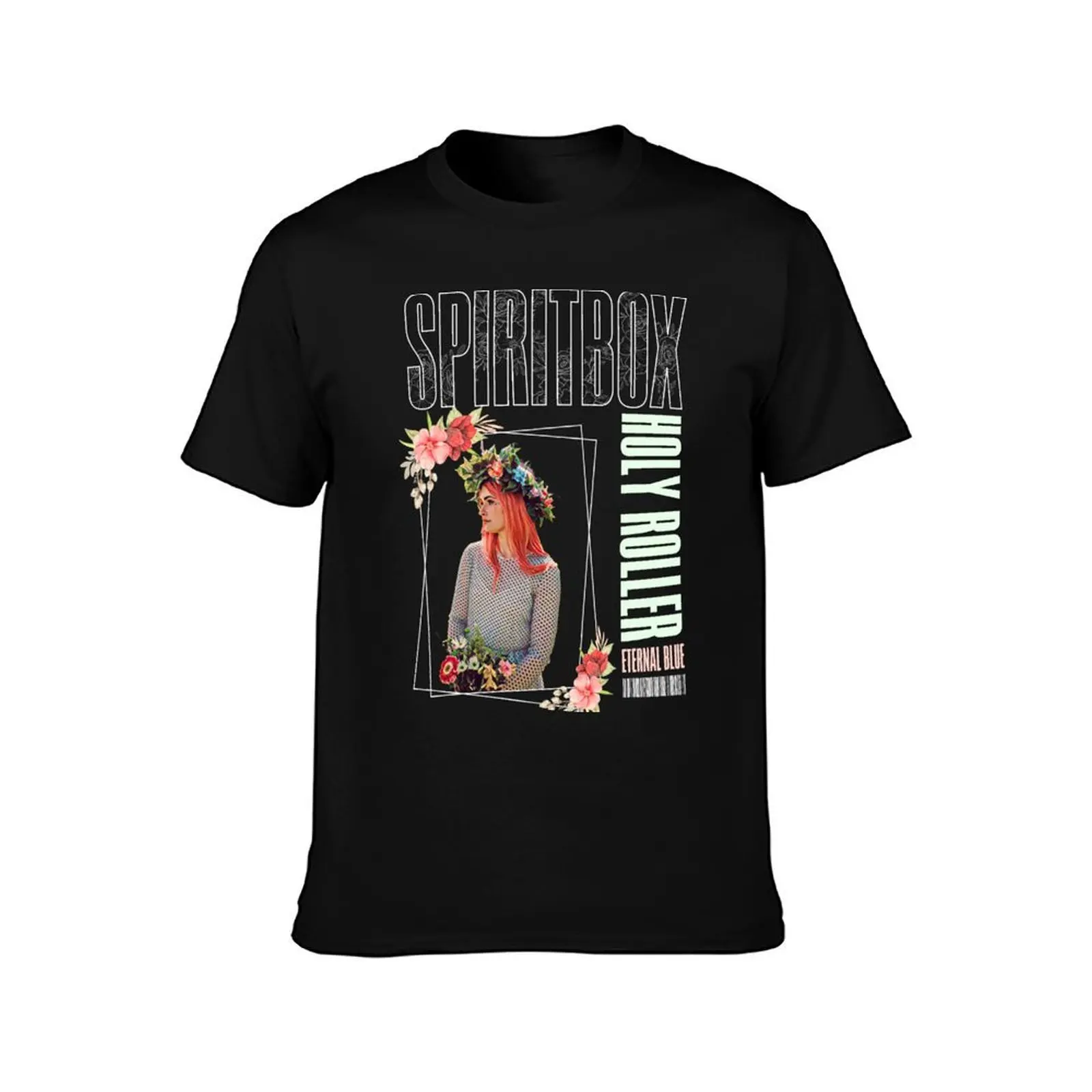 Spiritbox Holy Roller Flower Clothing T-Shirt, Summer Casual Cotton Tee, Oversized Streetwear Tops, Vintage Graphic Print