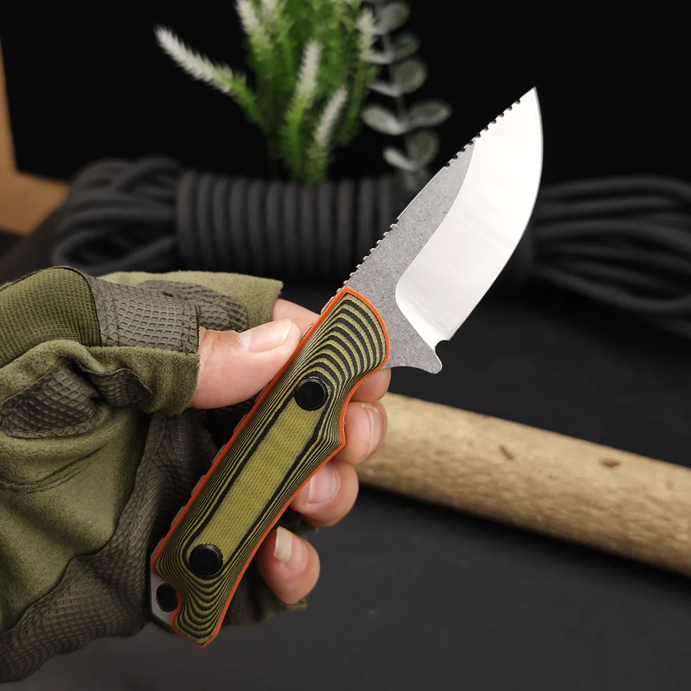 

BM 15017 Охотничий скрытый каньон, уличный прямой нож G10/деревянная ручка, тактический кемпинг, многофункциональные ножи с фиксированным лезвием, инструмент EDC