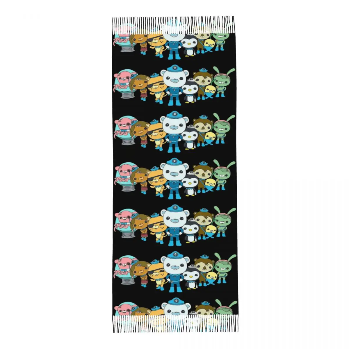 The Octonauts Scarf Tassel Scarves Women Soft Warm Shawls and Wraps Large Fall Winter Shawl Wrap