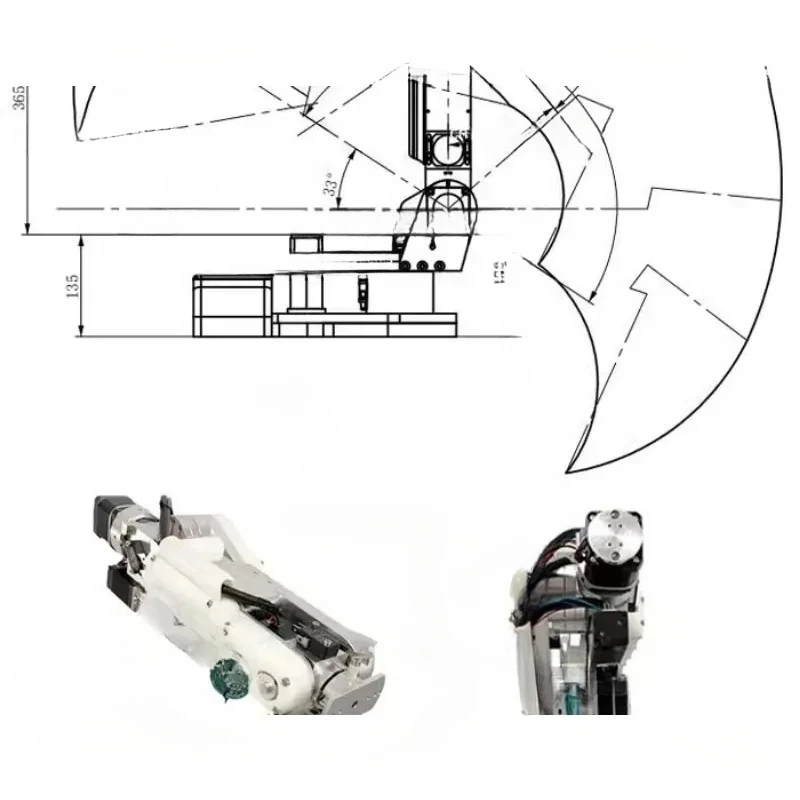 Il robot AR4 con braccio robotico a sei assi è programmabile e disponibile per l'industria didattica