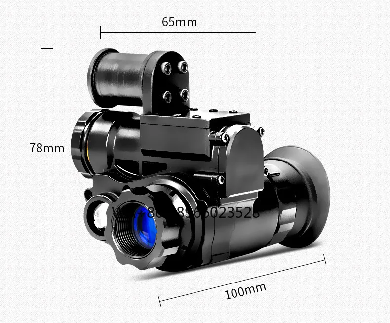 Tactical Helmet Monocular with 3x Night Vision Infrared Technology Supports WiFi Photo and Video Capture for NVG10