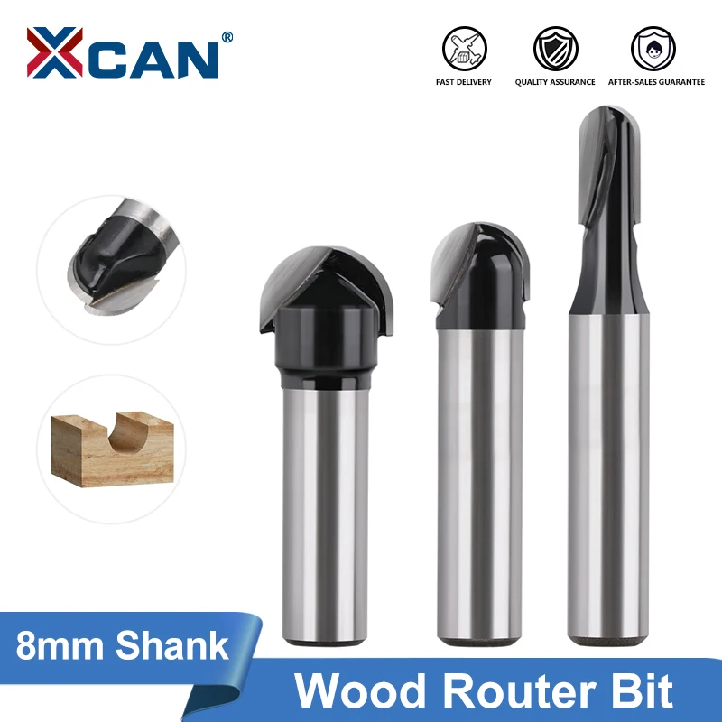 

XCAN 8 мм хвостовик с шариковым носом, фреза с ЧПУ, коробка с сердечником, твердосплавная фреза, деревообрабатывающие инструменты