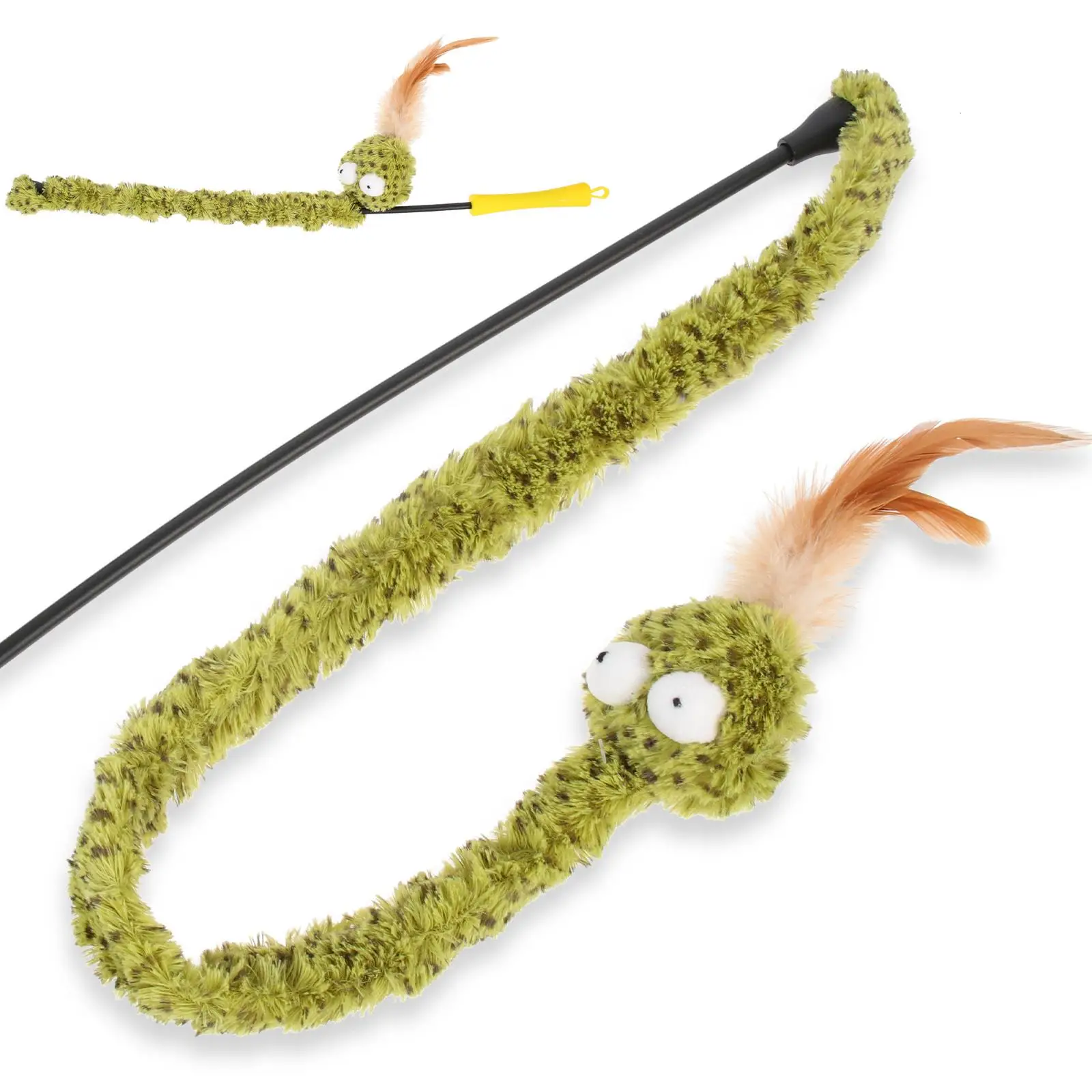 

Snake Teaser Stick Decorative Cat Toy Interactive Toys Catnip for Cats Funny Teasing Pet